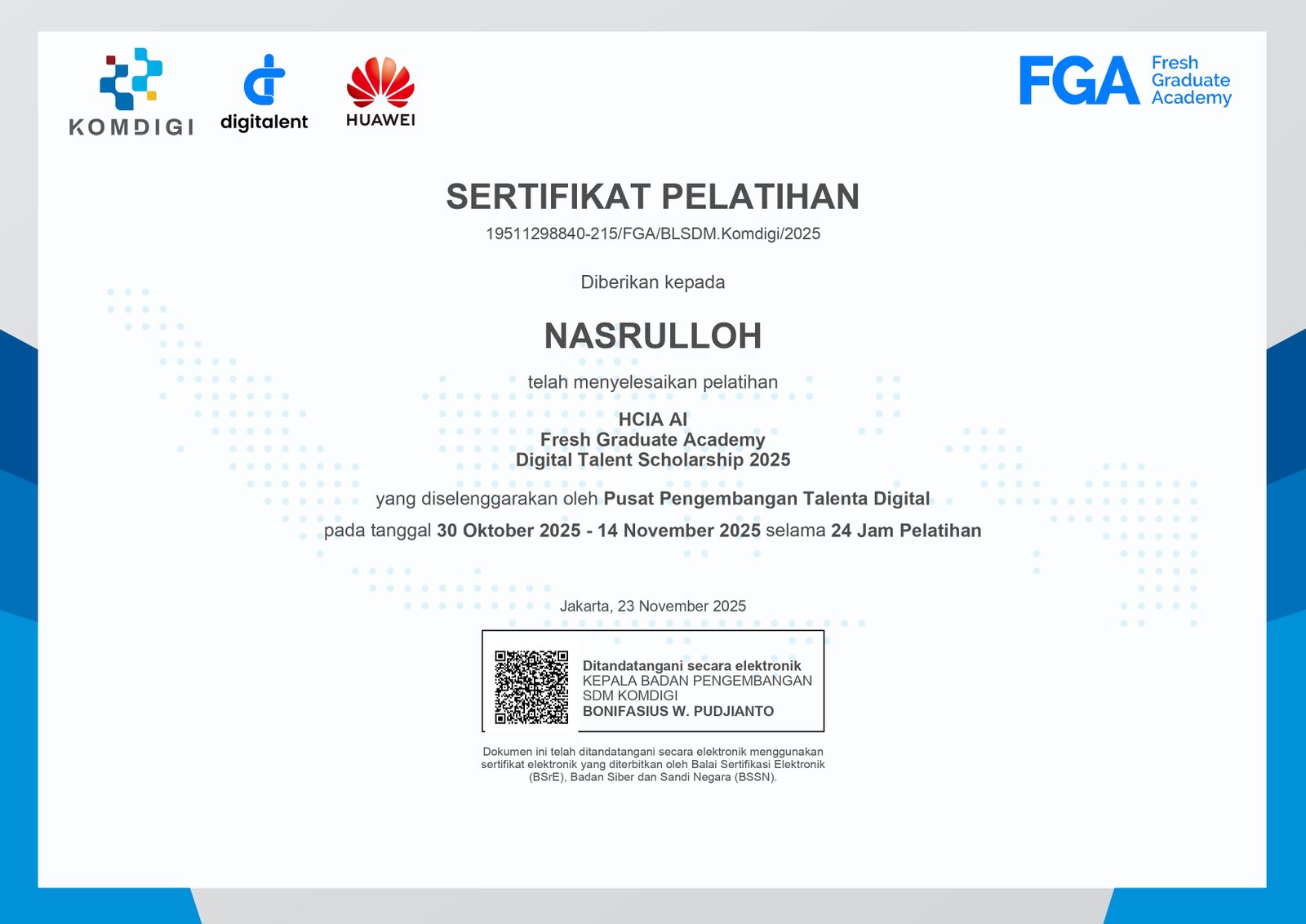 HCIA AI Certificate